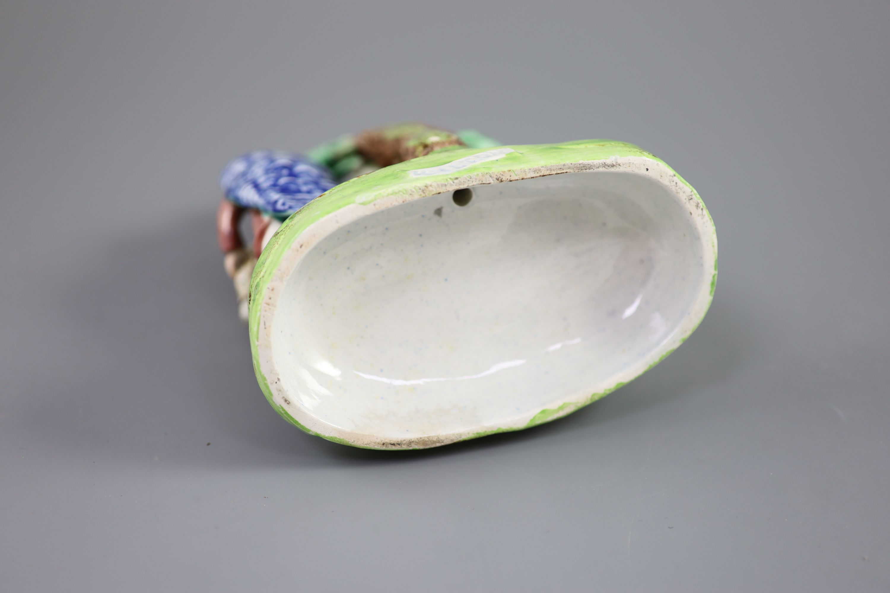 A John Walton of Burslem pearlware group Return from Egypt, 20cm high